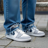 نایک جردن nike jordan طوسی سرمه ای