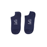 جوراب مچی مردانه طرح نوشته لاتین جنس نخی فری سایز 36 تا 41