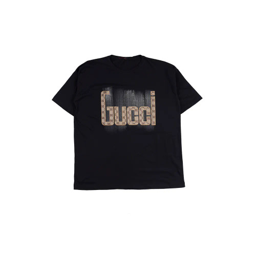 تیشرت لانگ اسپرت جلو گلدوزی Gucci برند آریو ورژنسایز فری سایز نخ و پنبه