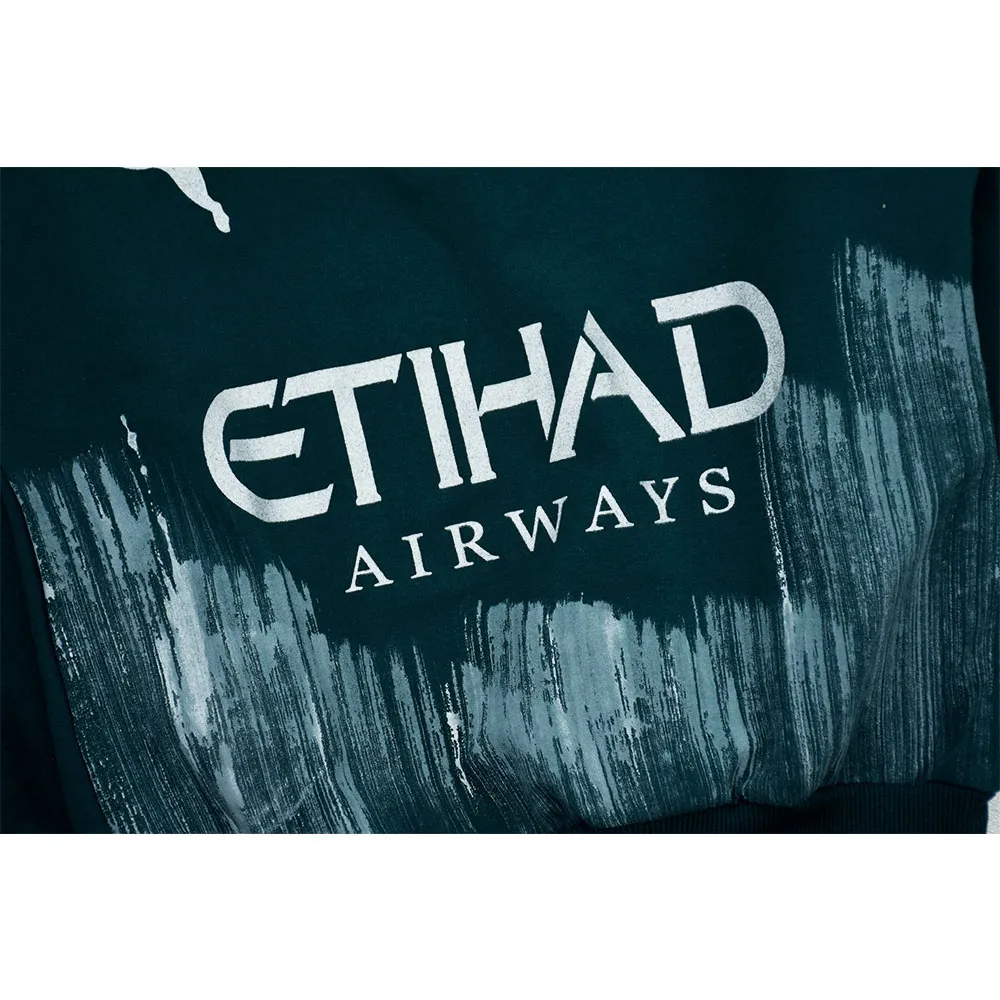 بلوز پسرانه طرح منچستر جنس پنبه سوپر یقه گرد پشت چاپ دار