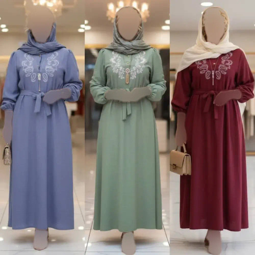 کفتان گلدوزی ترمه زنانه جنس شانتون فری سایز