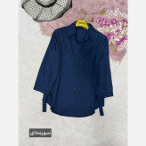 شومیز گره ای نیکی جنس پری درجه یک خنک و سبک فری سایز