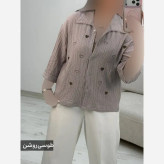 شومیز زنانه جاذبه قلبی جنس ینزی پفکی فری سایز