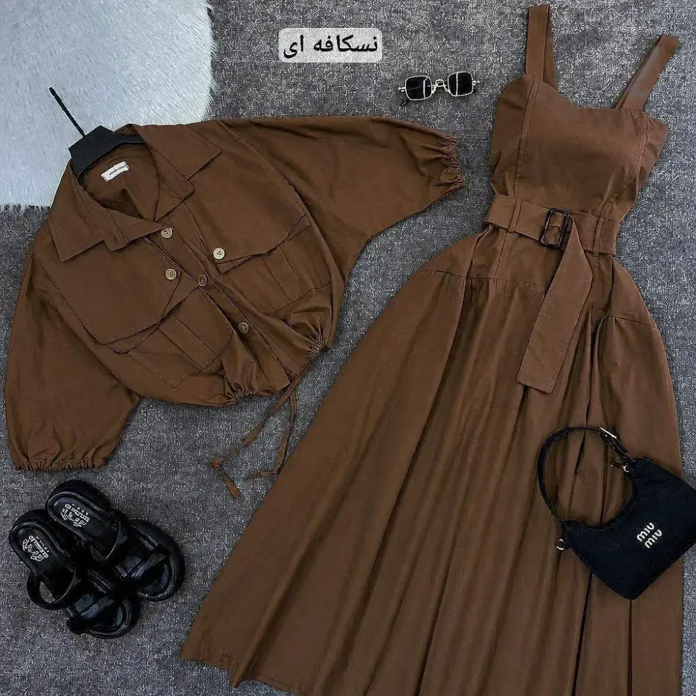 کت و سارافون زنانه لینن بلوط در رنگ بندی متنوع و سایزبندی کامل